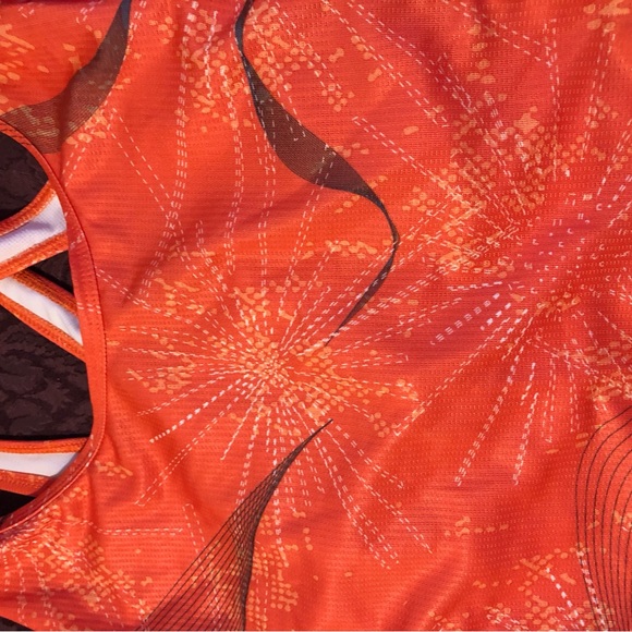 Xersion Performance Wear workout top and pants set SZ L in coral and dark grey. - Picture 7 of 7